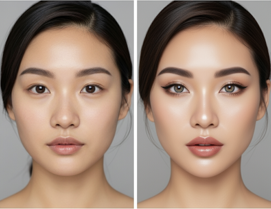Asian Beauty - AI image transformation example